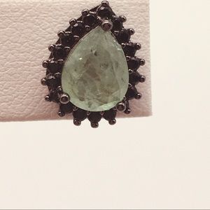 Black rhodium earrings